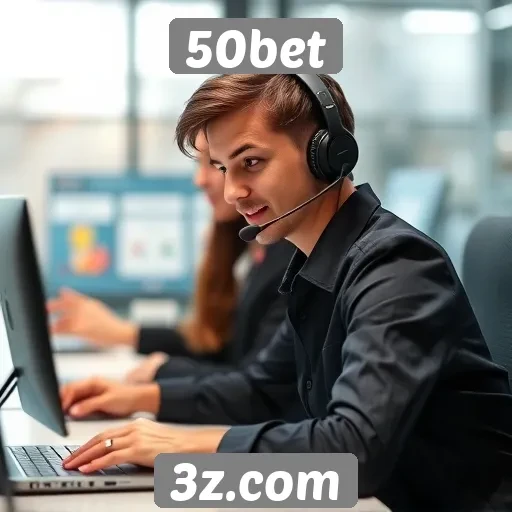 Atendimento ao cliente no site de jogos 50bet